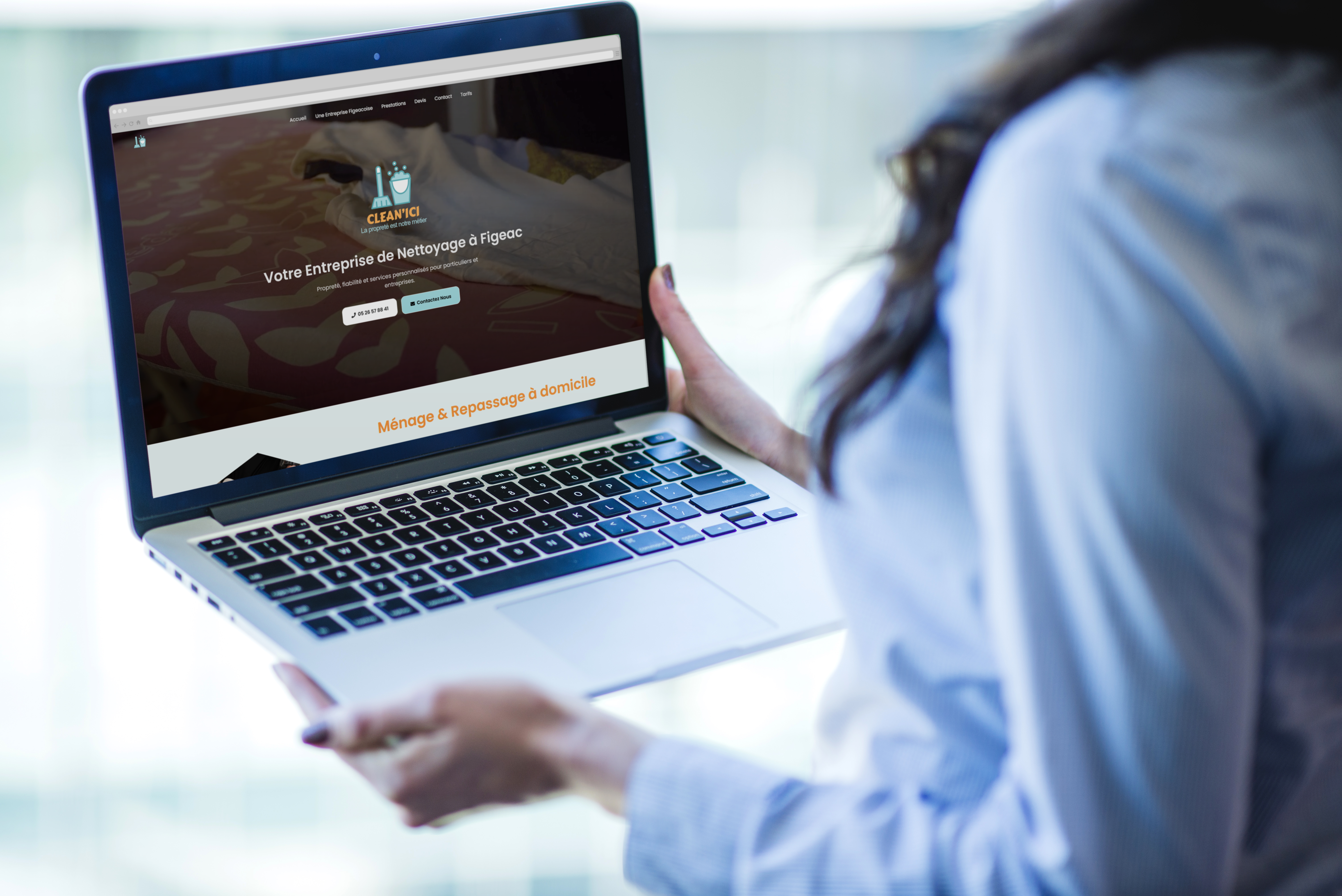 Photo N°1 du site web Cleanici dans le portfolio