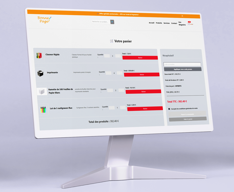 Photo N°3 du site web Bonnepage.fr dans le portfolio