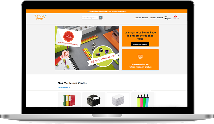 Conception d'un E-commerce pour une entreprise de bureautique